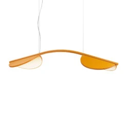 FLOS Almendra Arch LED Hanging Light, Long, Ochre