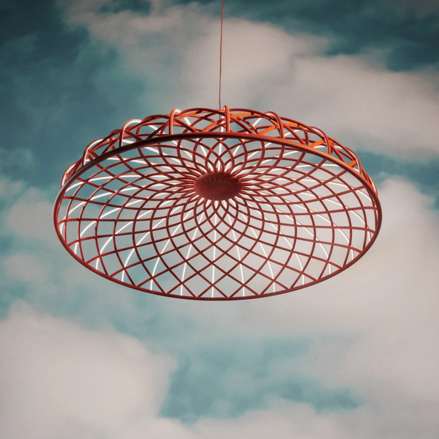 FLOS Skynest LED Pendant Light, Red 4 FLOS Skynest LED Pendant Light, Red - Image 2