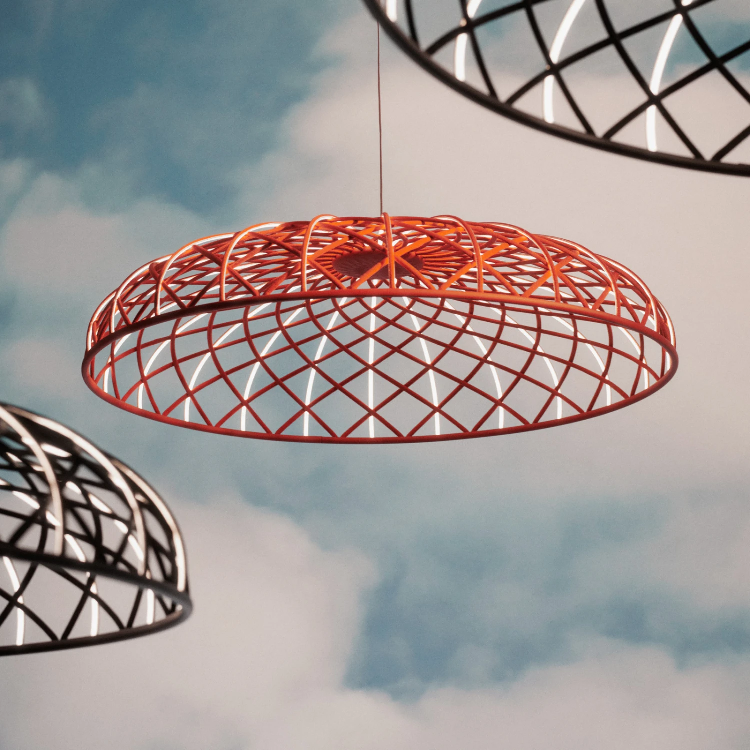 FLOS Skynest LED Pendant Light, Red 8 FLOS Skynest LED Pendant Light, Red - Image 6