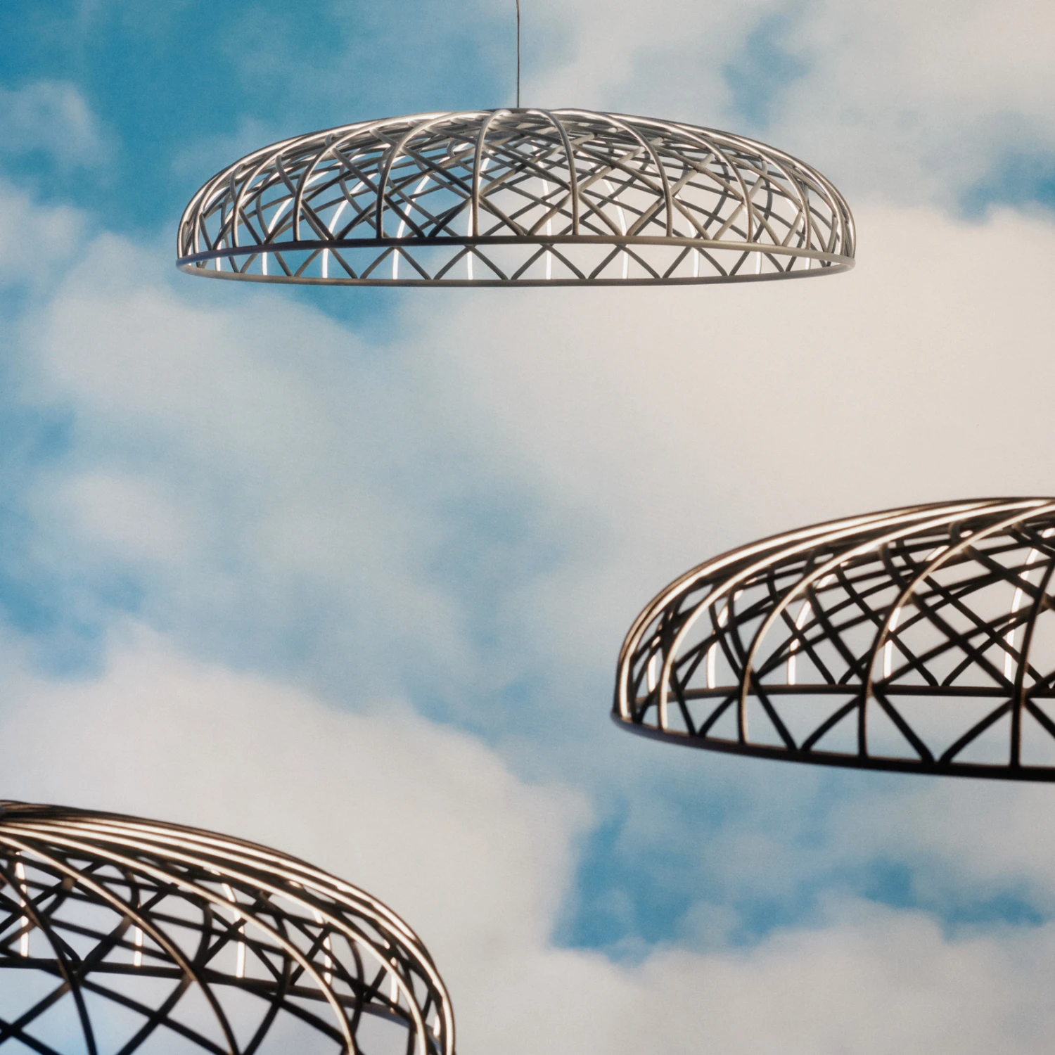 FLOS Skynest LED Pendant Light, Light Brown 6 FLOS Skynest LED Pendant Light, Light Brown - Image 4