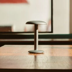 FLOS Gustave LED Table Lamp, Battery 927 Aluminium -Lighthouse Shop 10008971 3