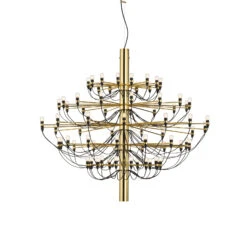FLOS 2097/75 LED Chandelier, Clear, Brass