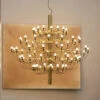 FLOS 2097/75 LED Chandelier, Frosted, Brass