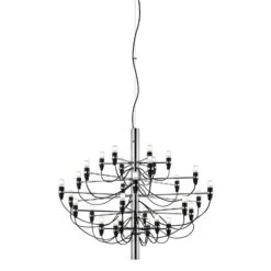 FLOS 2097/30 Chandelier 30-bulb Frosted Chrome -Lighthouse Shop 3510021 2