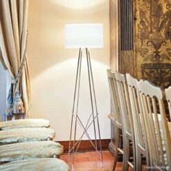 FLOS RAY F2 - Floor Lamp, Transparent Glass Shade -Lighthouse Shop 3510033 2