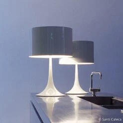 FLOS Spun Light T1 - White Table Lamp -Lighthouse Shop 3510113 2