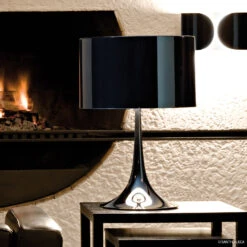 FLOS Spun Light T2 - Black Table Lamp -Lighthouse Shop 3510117 2