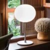 FLOS Glo-Ball Table 1 Table Lamp, Matt Silver -Lighthouse Shop 3510120
