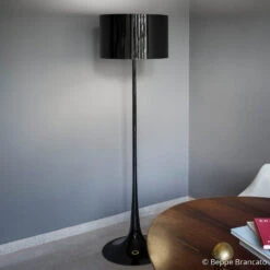 FLOS Spun Light F - Black Floor Lamp -Lighthouse Shop 3510143 2