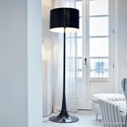 FLOS Spun Light F - Black Floor Lamp -Lighthouse Shop 3510143 5