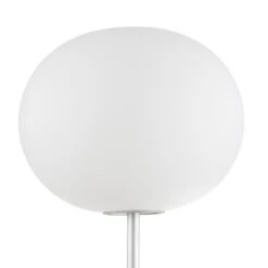 FLOS Glo-Ball Floor 1 Floor Lamp, Matt Silver -Lighthouse Shop 3510146 2