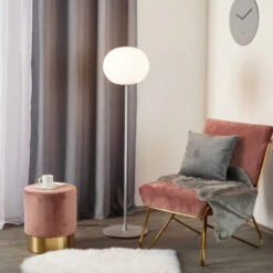 FLOS Glo-Ball Floor 1 Floor Lamp, Matt Silver -Lighthouse Shop 3510146 7