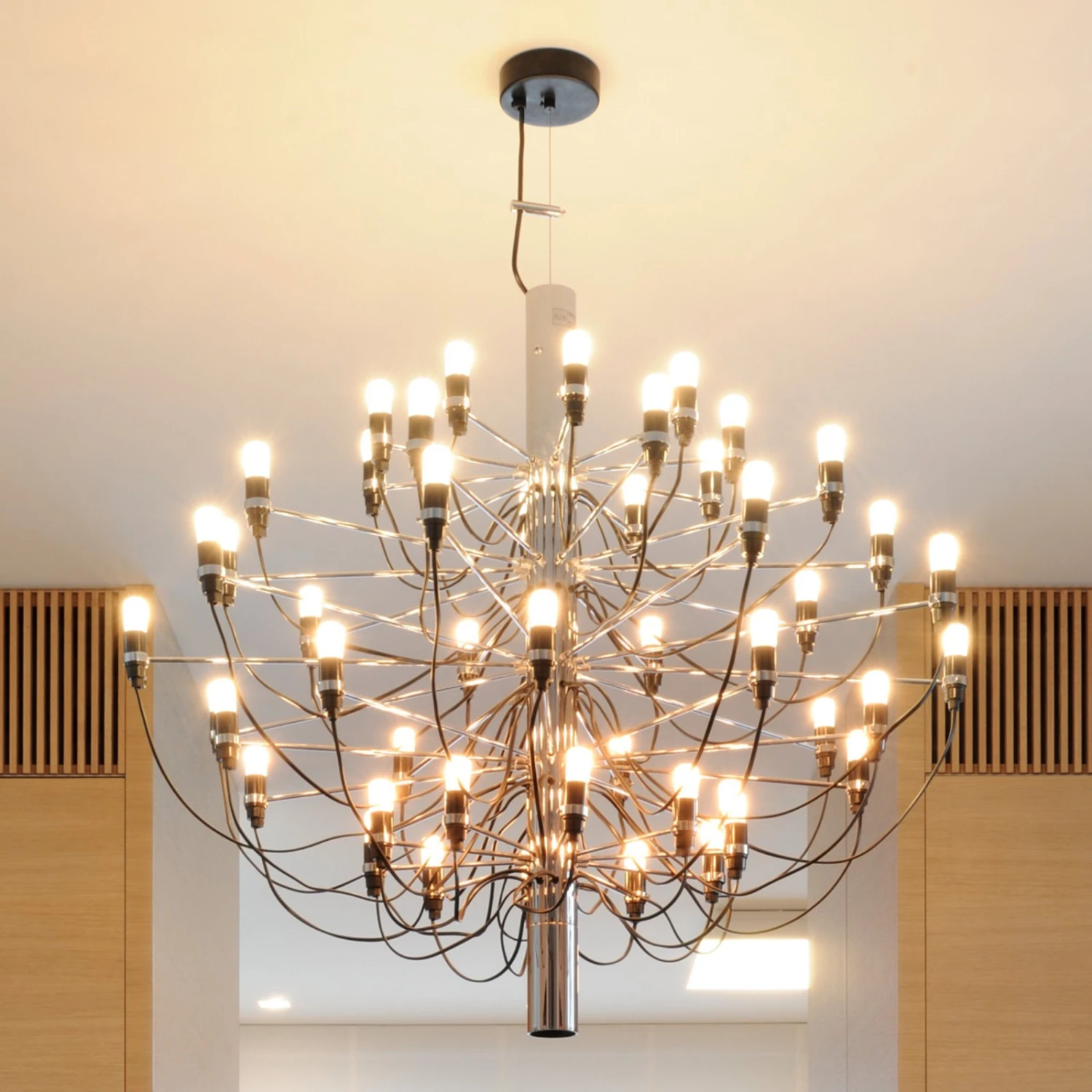 FLOS 2097 - Chandelier, 50-bulb, Chrome 3 FLOS 2097 - Chandelier, 50-bulb, Chrome