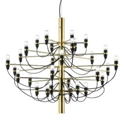 FLOS 2097 - Chandelier, 50-bulb, Brass