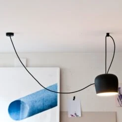 FLOS AIM LED Designer Pendant Light, Black -Lighthouse Shop 3510271 3