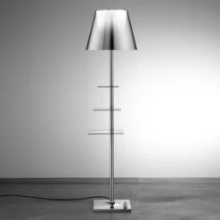FLOS Bibliotheque Nationale Floor Lamp Alu/silver