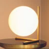FLOS IC T2 Table Lamp, Brushed Brass 1 FLOS IC T2 Table Lamp, Brushed Brass -Lighthouse Shop 3510296