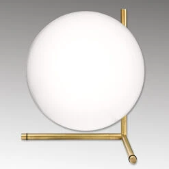FLOS IC T2 Table Lamp, Brushed Brass -Lighthouse Shop 3510296 4