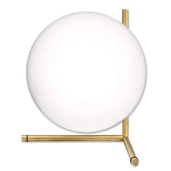 FLOS IC T2 Table Lamp, Brushed Brass -Lighthouse Shop 3510296 5