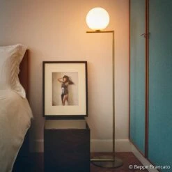 FLOS IC F1 Floor Lamp, Brushed Brass