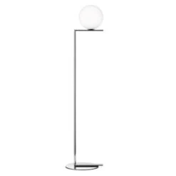 FLOS IC F1 Floor Lamp Chrome Ø 20 Cm -Lighthouse Shop 3510339 2