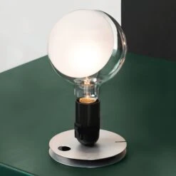 FLOS Lampadina LED Table Lamp, Black -Lighthouse Shop 3510368 3