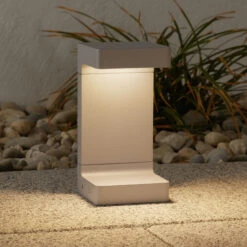 FLOS Casting C 100 LED Pillar Light 20Â cm, Grey