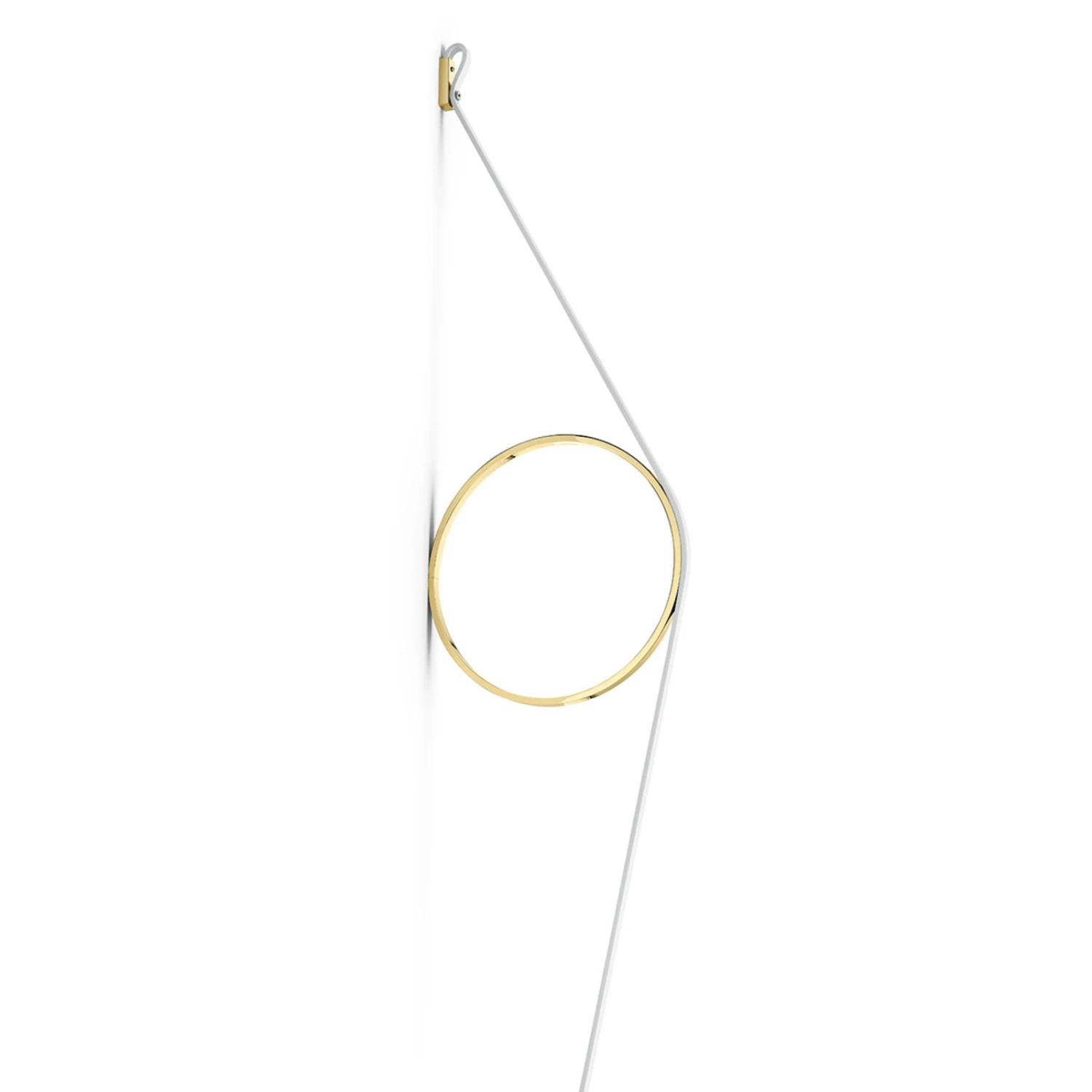 FLOS Wirering White LED Wall Light, Ring Gold 3 FLOS Wirering White LED Wall Light, Ring Gold