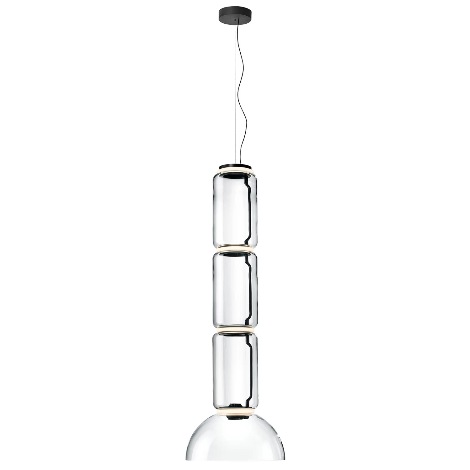 FLOS Noctambule Hanging Light 3 Low Cylinders Bowl 4 FLOS Noctambule Hanging Light 3 Low Cylinders Bowl - Image 2