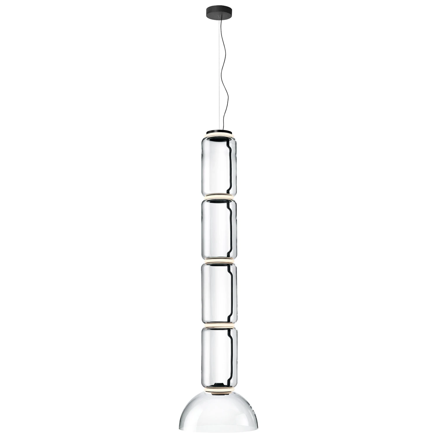 FLOS Noctambule Hanging Light 4 Low Cylinders Bowl 4 FLOS Noctambule Hanging Light 4 Low Cylinders Bowl - Image 2