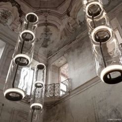 FLOS Noctambule LED Hanging Light 6 High Cylinders -Lighthouse Shop 3510551 3