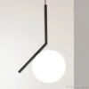 FLOS IC S1 Designer Hanging Light, Black Ø 20 Cm 1 FLOS IC S1 Designer Hanging Light, Black Ø 20 Cm -Lighthouse Shop 3510552