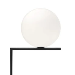 FLOS IC F2 Floor Lamp Black Ø 30 Cm -Lighthouse Shop 3510553 3