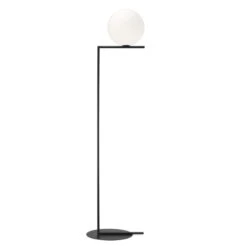 FLOS IC F2 Floor Lamp Black Ø 30 Cm -Lighthouse Shop 3510553 4