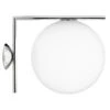 FLOS IC C/W2 Wall Light, Chrome Ø 30 Cm 2 FLOS IC C/W2 Wall Light, Chrome Ø 30 Cm -Lighthouse Shop 3510576