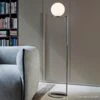 FLOS IC F2 Floor Lamp Chrome Ø 30 Cm -Lighthouse Shop 3510577