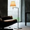 FLOS KTribe F1 Floor Lamp, Fabric Lampshade, Beige -Lighthouse Shop 3510585