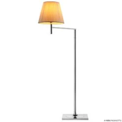 FLOS KTribe F1 Floor Lamp, Fabric Lampshade, Beige -Lighthouse Shop 3510585 2
