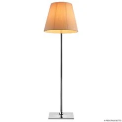 FLOS KTribe F3 Floor Lamp, Fabric Lampshade, Beige -Lighthouse Shop 3510588 3