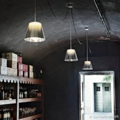 FLOS KTribe S1 Hanging Light, Smoky Grey -Lighthouse Shop 3510590 5