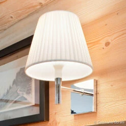 FLOS KTribe W Wall Light, Fabric Lampshade, Beige -Lighthouse Shop 3510602 2