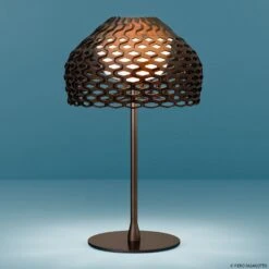 FLOS Tatou T Table Lamp With Dimmer, Ochre Grey -Lighthouse Shop 3510622 2