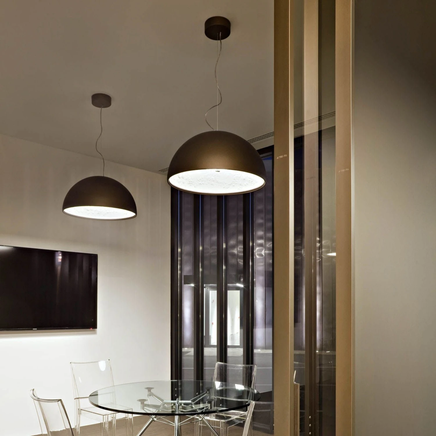 FLOS Skygarden 2 Hanging Light, Matt Black Ø 90 Cm 4 FLOS Skygarden 2 Hanging Light, Matt Black Ø 90 Cm - Image 2