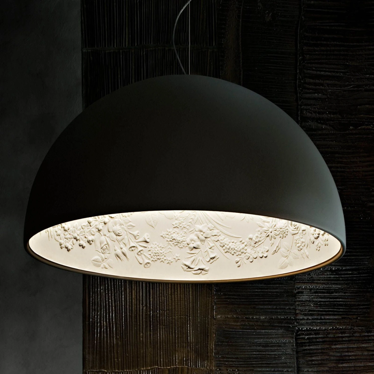 FLOS Skygarden 2 Hanging Light, Matt Black Ø 90 Cm 3 FLOS Skygarden 2 Hanging Light, Matt Black Ø 90 Cm