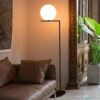 FLOS IC F1 Floor Lamp Black Ø 20 Cm -Lighthouse Shop 3510632