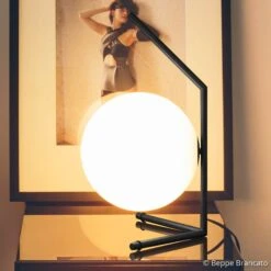 FLOS IC T1 Low Designer Table Lamp Black