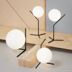 FLOS IC T1 Low Designer Table Lamp Black -Lighthouse Shop 3510634 3
