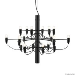 FLOS 2097/18 Chandelier LED Frosted, Black