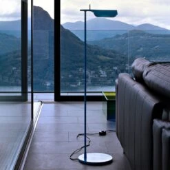 FLOS Tab F LED Floor Lamp, Matt Blue
