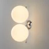 FLOS IC C/W1 Double Wall Light Chrome Ø 20 Cm -Lighthouse Shop 3510668